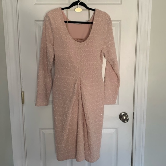 Jennifer Lopez Light Pink Sweater Dress size XL - Picture 2 of 11
